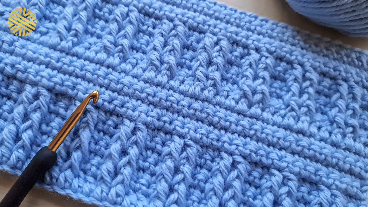 EASY Crochet Pattern for BEGINNERS! ???? ???? BEAUTIFUL Crochet Stitch for Baby Blankets, Bags and Shawls
