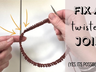 Fix a Twisted Join or Cast-on when Knitting in the Round #knittingtutorials