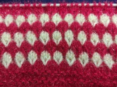 Fresh two colour knitting pattern ladies sweater & cardigans. (Bunai. knitting) #knitting
