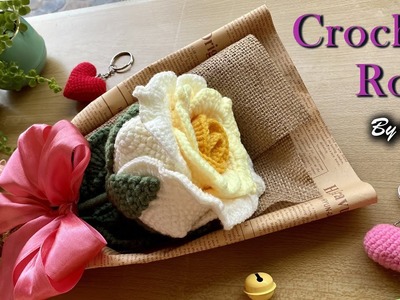 How to Crochet a Rose | Crochet Flower Bouquet ???????? Crochet Gift Valentine Rose