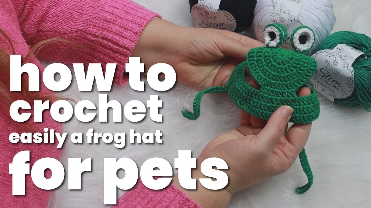 HOW TO CROCHET EASILY A FROG HAT FOR PETS? #howto