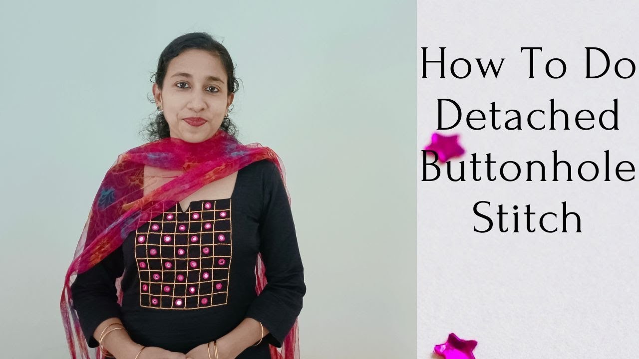 How to do Detached Buttonhole Stitch | Hand Embroidery Normal Needle Lace Stitch