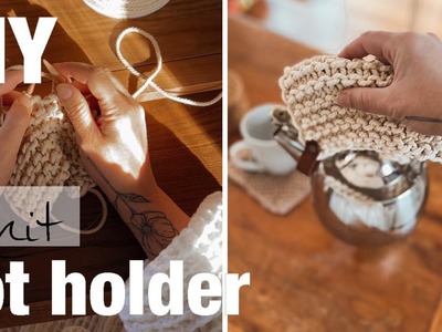 How to Knit a Pot Holder with Simply Maggie