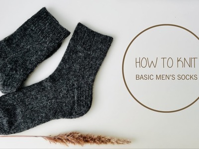 How to Knit Basic Men’s Socks on Magic Loop - Tutorial by CozySocksStore