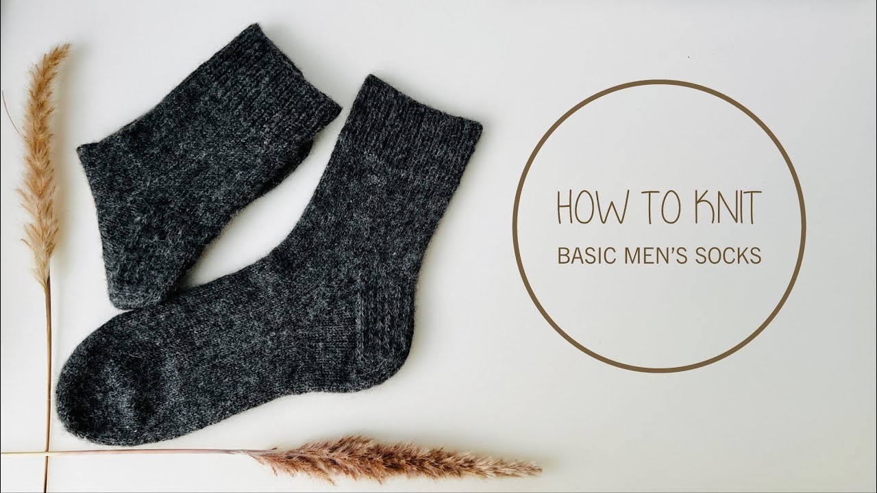 How to Knit Basic Men’s Socks on Magic Loop - Tutorial by CozySocksStore