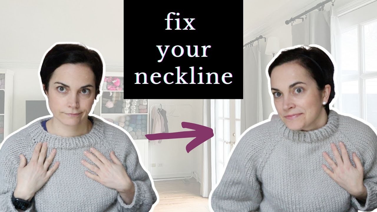 How to Tighten the Neckline of Your Knit Sweater