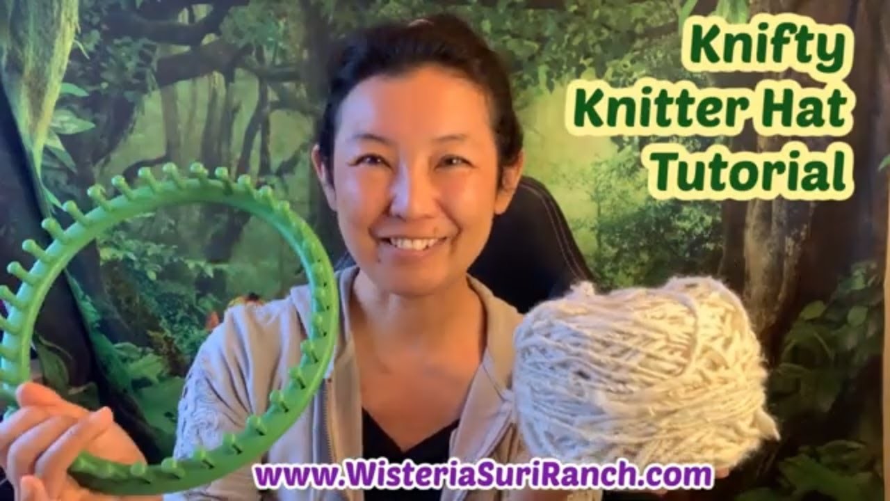 Knifty Knitter Loom: How to Make Alpaca Beanie Hat  Tutorial