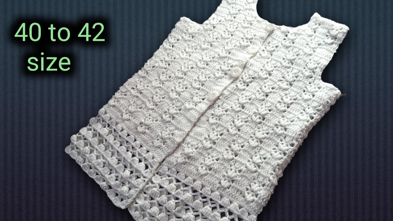 Ladies half sweter 40size p2.knitted cardigan.how to crochet ladies bandi.crochek jacket for women.