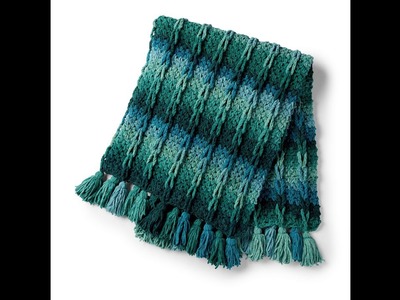 Learn How to Make the Bernat Mock Cable Crochet Blanket - Yarnspirations Lunch and Learn with Moogly