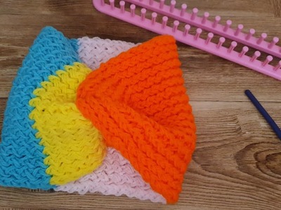 Loom knitting headband for beginners _  loom knit headband beginners #knitting