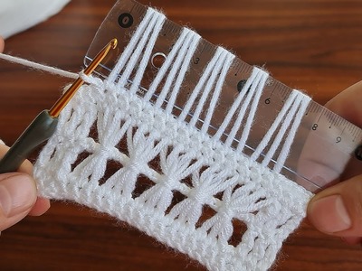 Oh my god!.  ???? This Crochet is So Beautiful. You can do wonders using a ruler.  Come on try it too ????