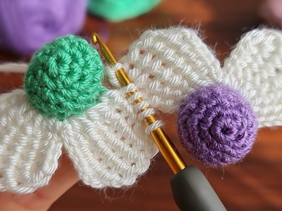 Perfect????easy beautiful tunisian crochet motif, accessory, decorative ✔️ How to make tunisian.
