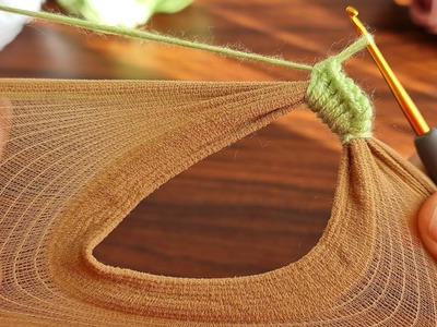 ‼️Super ‼️easy beautiful crochet knitting model hairband ✔️knitting with thin socks.