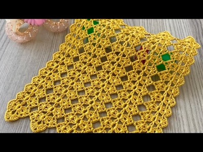 UNUSUAL and MAGNIFICIENT Crochet Runner, Blouse, Shawl, Tunic Pattern Tutorial @crochetlovee
