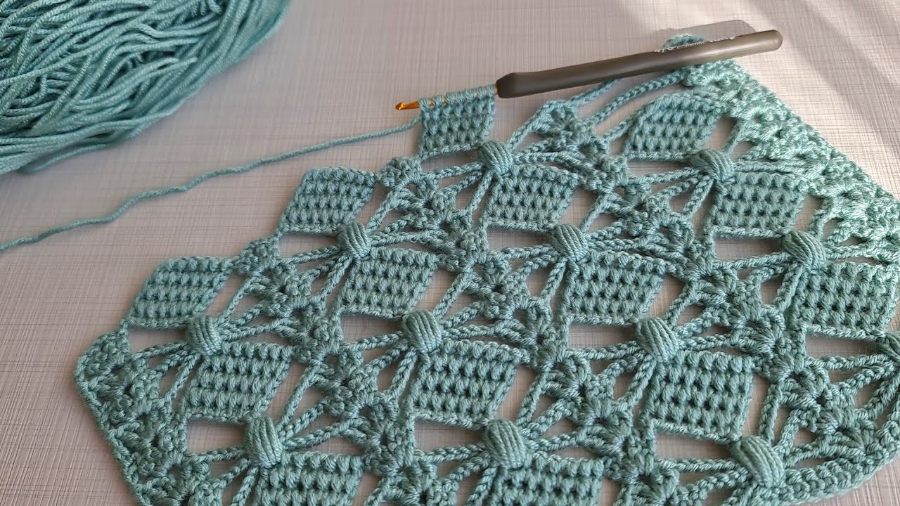 Wow!. Amazing! Super Easy 3D how to make eye catching crochet.Everyone who saw it loved it.Muhteşem