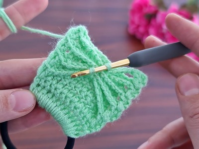 Wow! super idea how to make eye catching crochet hair band ✔Süper fikir göz alıcı tığ işi saç bandı????