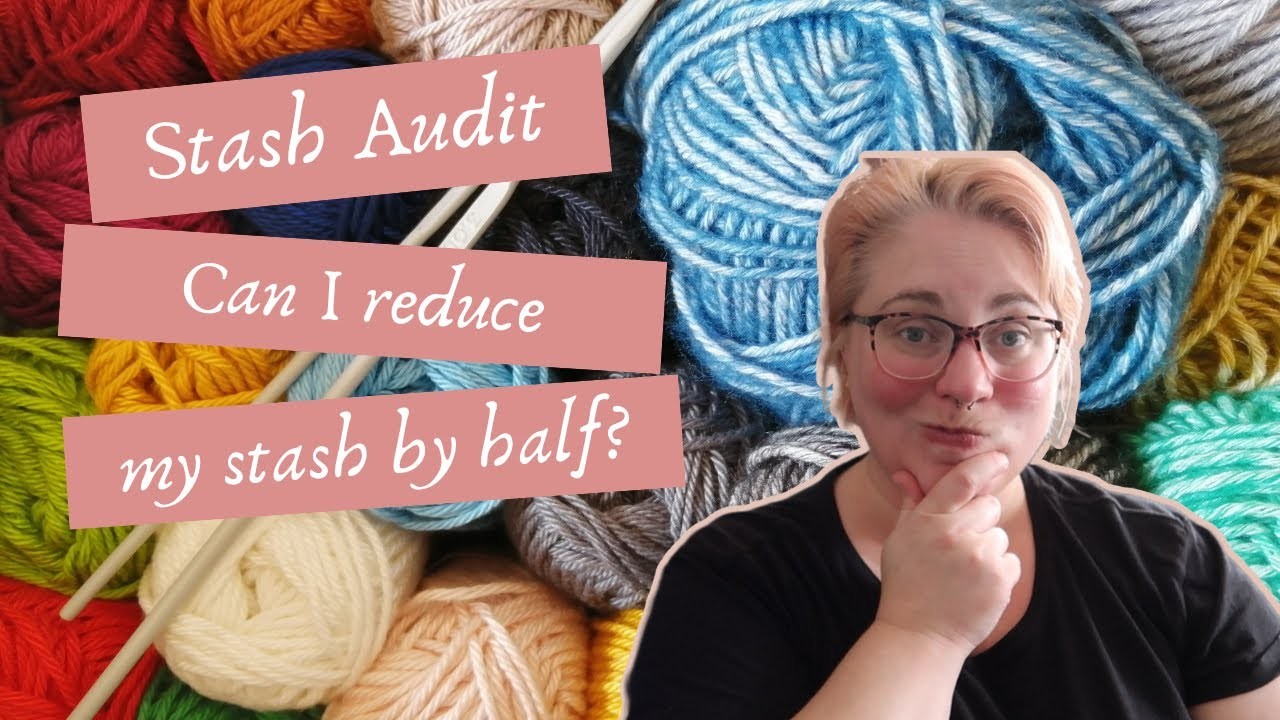 YARN STASH TOSS: Can I reduce my stash by half? Knitting vlog ????