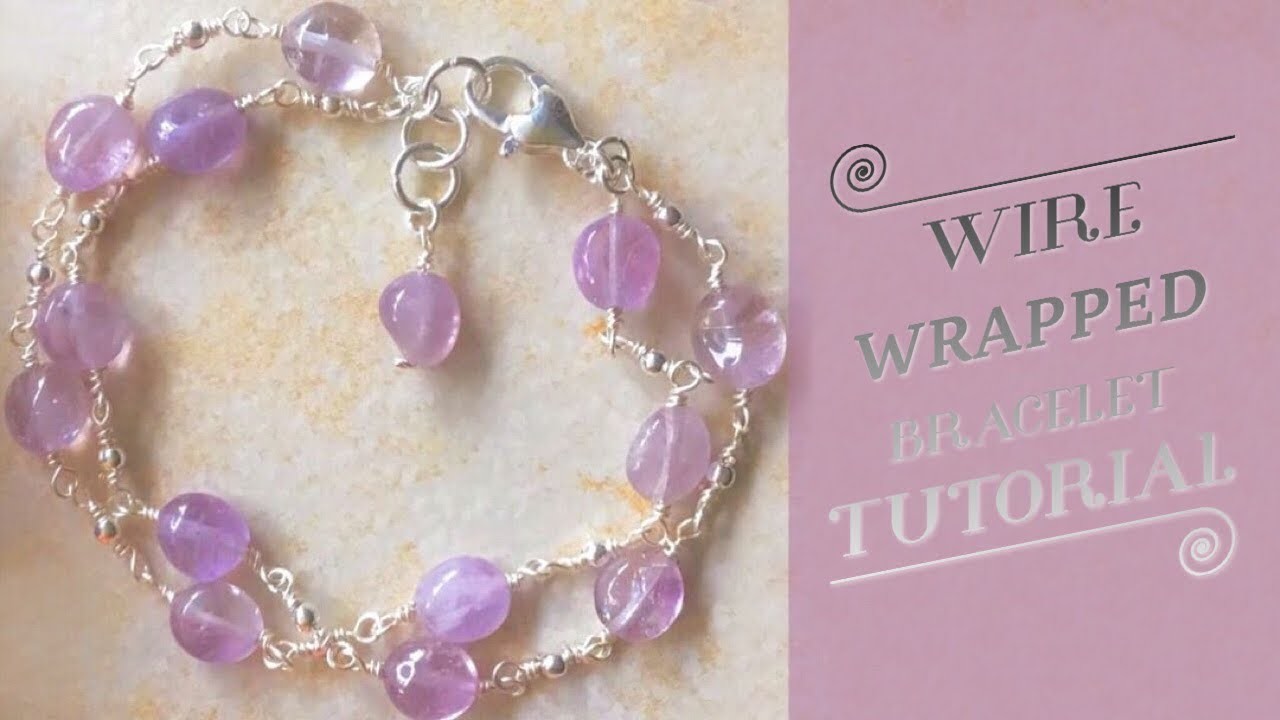 Beaded Bracelet Tutorial | How to Wire Wrap a Headpin | DIY Wire Wrapped Jewelry | Bracelet Making