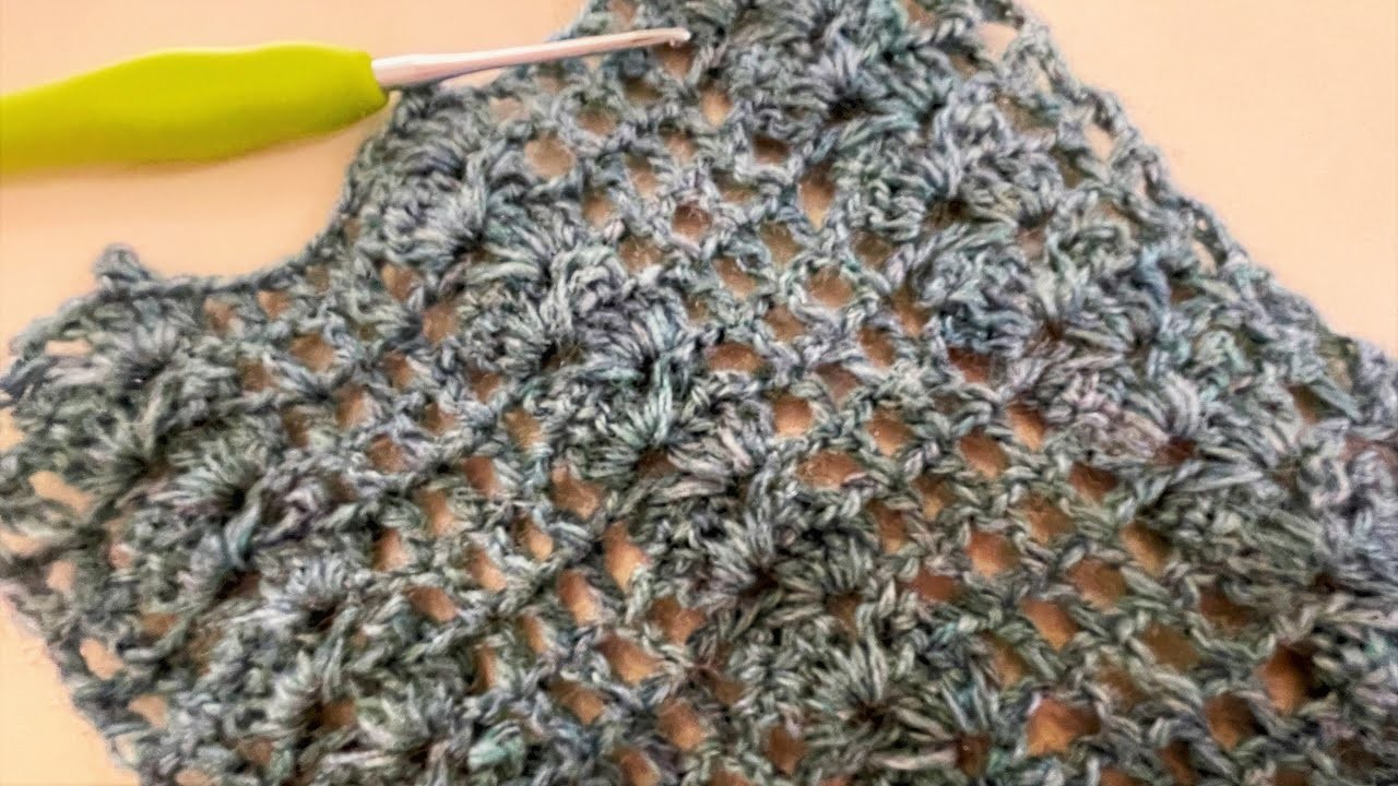 Beautiful Lacy Crochet Pattern with Picot Stitch! Fun, Easy Tutorial for Beginners
