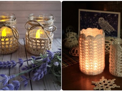 CLASSIC AND MODERN FREE CROCHET JAR COVER PATTERN DESIGN AND IDEAS FOR HOME