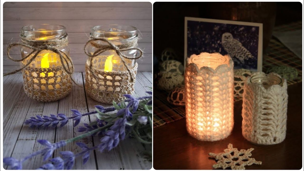 CLASSIC AND MODERN FREE CROCHET JAR COVER PATTERN DESIGN AND IDEAS FOR HOME