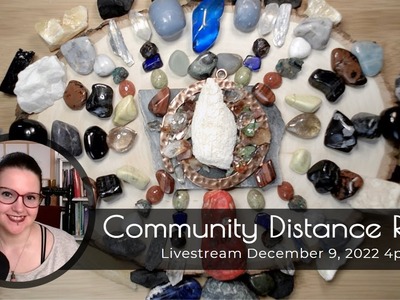Community Distance Reiki & Crystals: Kambaba Stone, Blue Tiger Eye, Aquamarine, Emerald, Peridot. 