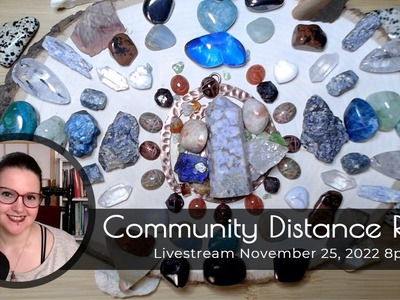 Community Distance Reiki & Crystals: Blue Apatite, Hematite, Dalmatian Jasper, Red Tiger Eye. 