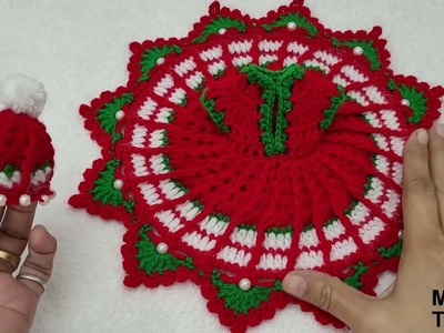 Crochet Cap for Laddu Gopal. Kanhaji with Dress no. #182 @MagicalThreadz