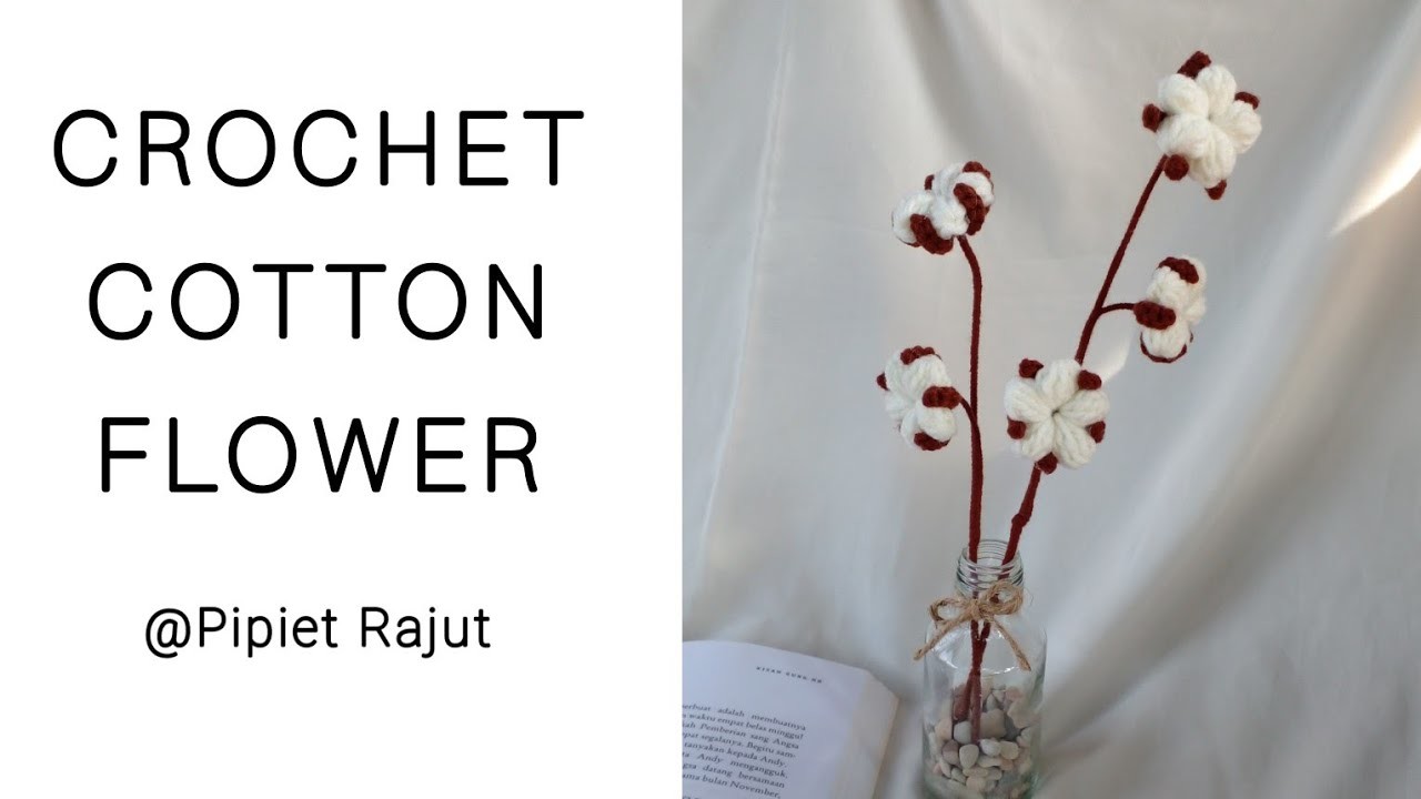 Crochet Cotton Flower || Bunga Rajut Kapas || Home Decor || Small Busines @pipietrajut8699