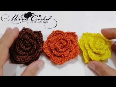 Crochet Rose flower #crochet #crochetflower