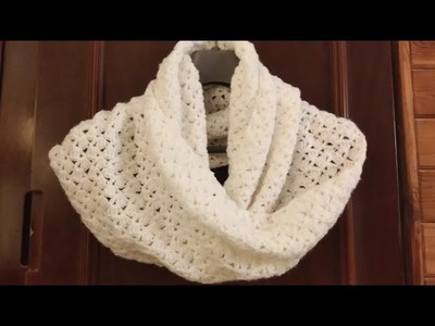 Crochet twisted cowl scarf