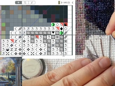 Cross Stitch: A Finish! Stitch With Me #110 (with talking)