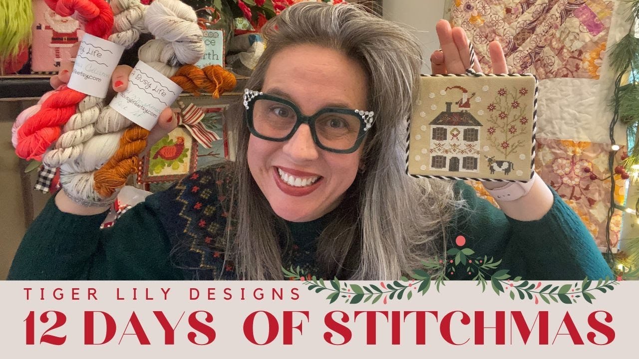 Day 8 ---  The 12 Days of Stitchmas - I LOVE making Custom Cord for my Ornament Finishing