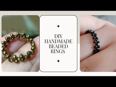Diy Beaded Ring tutorial#Diy ring#How to make Beaded jewelry