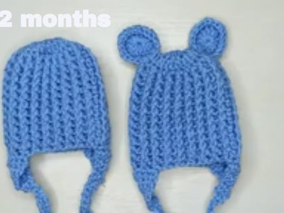 Easy Crochet Baby Hat. Crochet Newborn Beanie. 0-12 Months Crochet Hat Tutorial