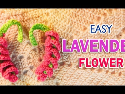 Easy Crochet Lavender Flower | #crochet #crochetart #knitting #easycrochet