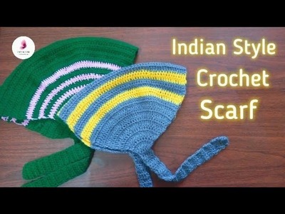 ???? Easy & Simple Indian Style Crochet Scarf. ( for beginners )