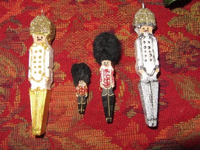 Going Old School Christmas Decor Clothes Pin Soldier