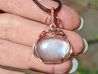 Horizontal Oval Cabochon Wire Wrapped Pendant Tutorial