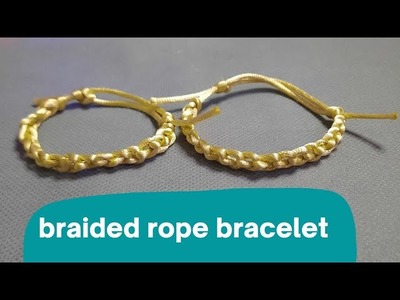 How to make a braided rope bracelet easily