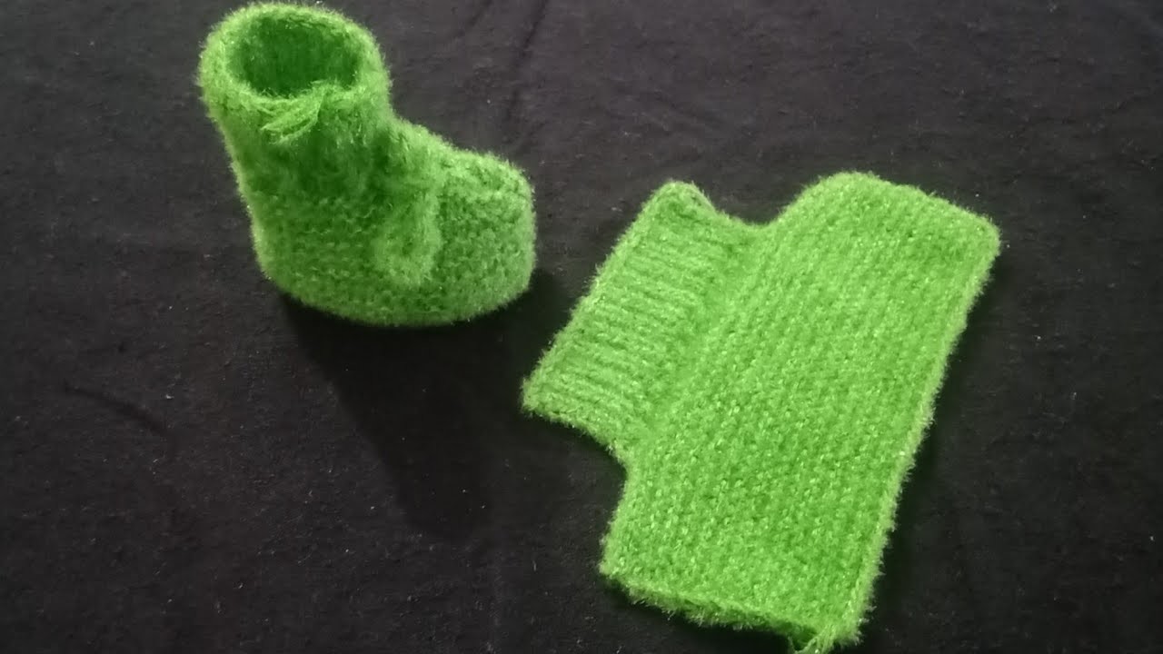 Knitting of woolen baby shoes, boots, slippers, socks ????|Knitting design for baby booties|