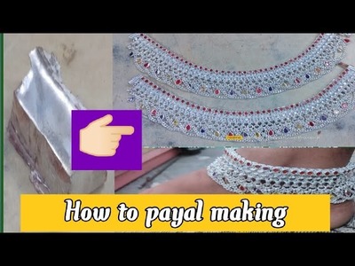 Latest Heavy Silver Anklet Designs Making 2023 & Rajwadi Pattern Dulhan Payal collar Designs Making