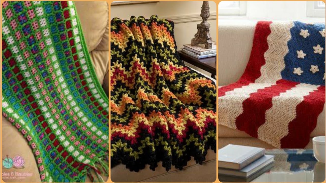 Modern and unique mile a minute afghan blanket patterns  collection