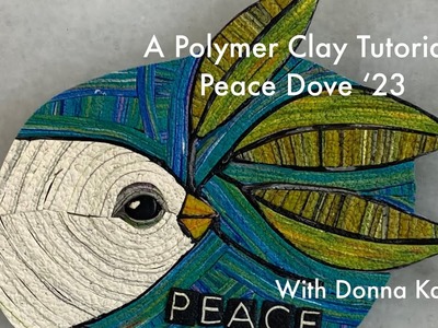 Peace Dove: A Holiday Wish for 2023 - A Polymer Clay Jewelry Tutorial