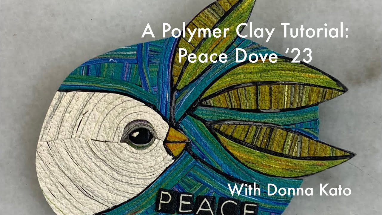 Peace Dove: A Holiday Wish for 2023 - A Polymer Clay Jewelry Tutorial