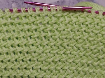 Semi Dense Wicker Knitting Pattern | 4 row repeat