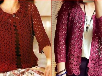 Top Trending 34 Crochet Knit Lace Blouse Top Design Image's