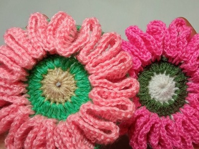 Wonderful and easy crochet flower for beginners in a very easy way for beginners