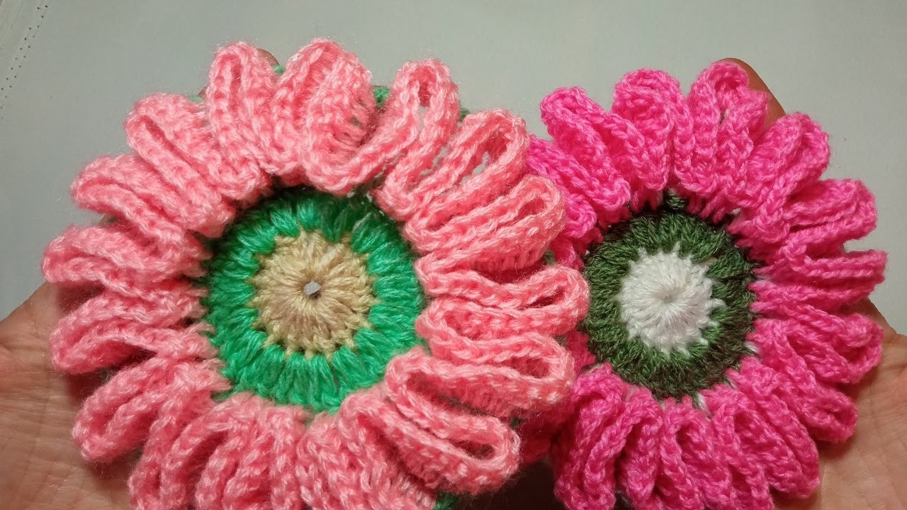 Wonderful and easy crochet flower for beginners in a very easy way for beginners