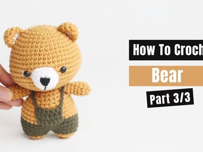 #443 |  Amigurumi Bear with green clothes (3.3)| How To Crochet Animal Amigurumi | @AmiSaigon